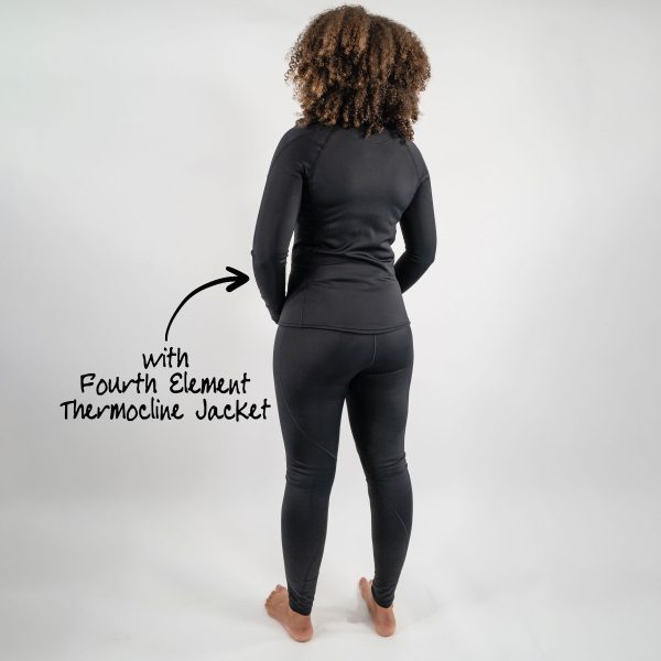 Fourth Element ladies Thermocline leggings and jacket combo from the back