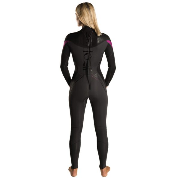 Women's Fourth Element Xenos 3mm Full Wetsuit from the back