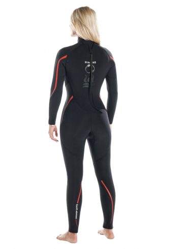 Fourth Element ladies Proteus 2 5mm wetsuit from the back