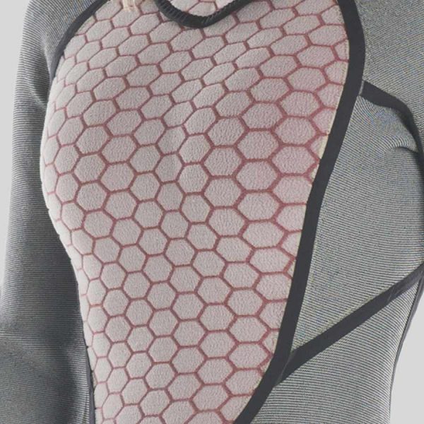 Close up of the hexcore material of the Fourth Element ladies Proteus 2 wetsuit