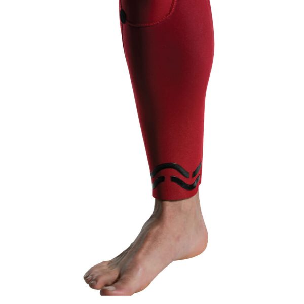 Close up of the Fourth Element Xenos Wetsuit ankle