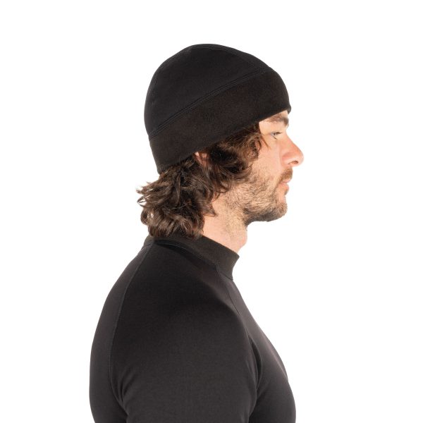 Side view of the Fourth Element Xerotherm Beanie