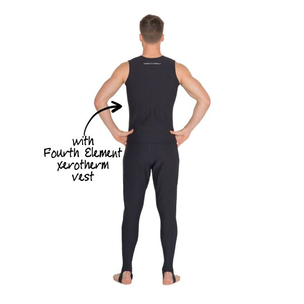 Fourth Element Xerotherm leggings and vest combo from the back