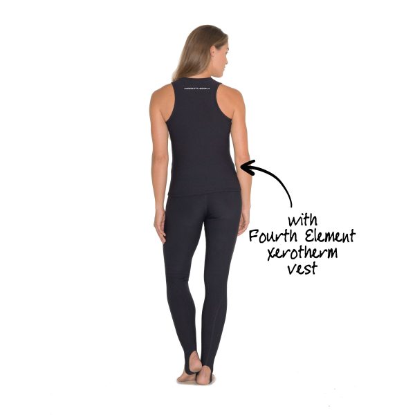 Fourth Element ladies Xerotherm leggings and vest combo from the back