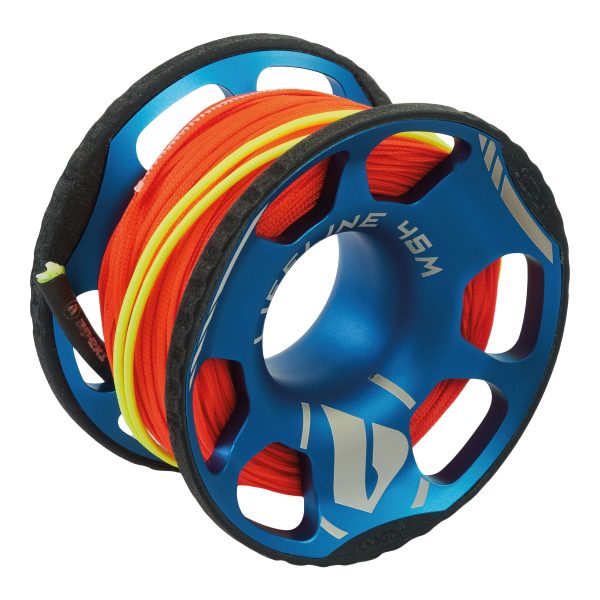 Apeks LifeLine Spool 45m in blue from the right