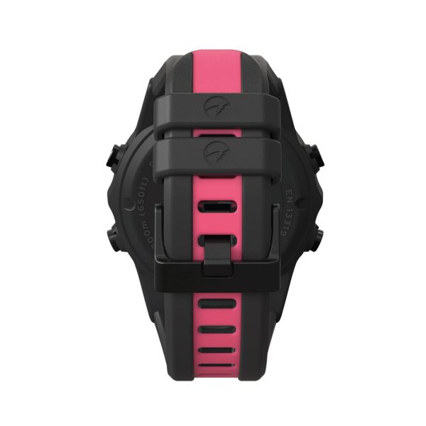 Coral Pink and black Shearwater Teric strap