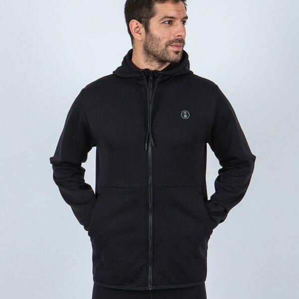 Fourth Element Xerotherm hoodie in black from the front
