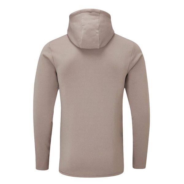 Men's Fourth Element Xerotherm hoodie in Stone from the back