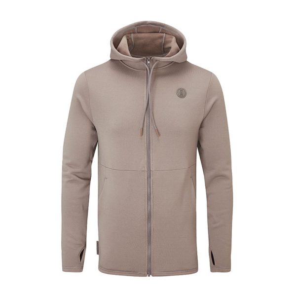 Men's Fourth Element Xerotherm hoodie in Stone from the front
