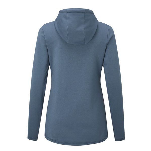 Women's Fourth Element Xerotherm hoodie in Blue from the back