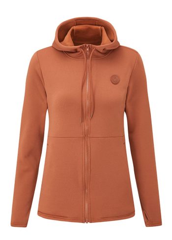 Women's Fourth Element Xerotherm hoodie in Rust from the front