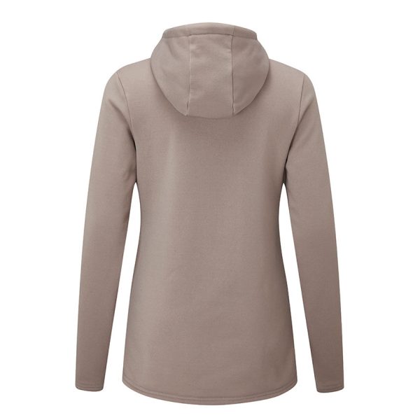 Women's Fourth Element Xerotherm hoodie in Stone from the back