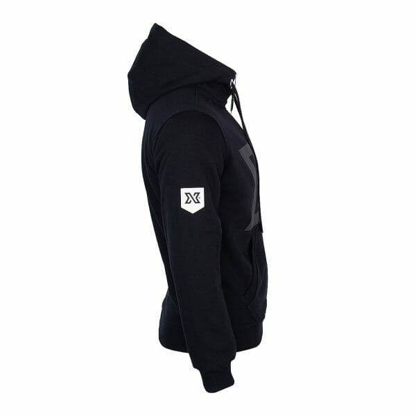 XDEEP hoodie in black from the right
