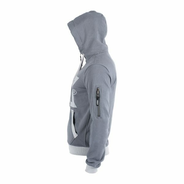 XDEEP hoodie in grey from the left