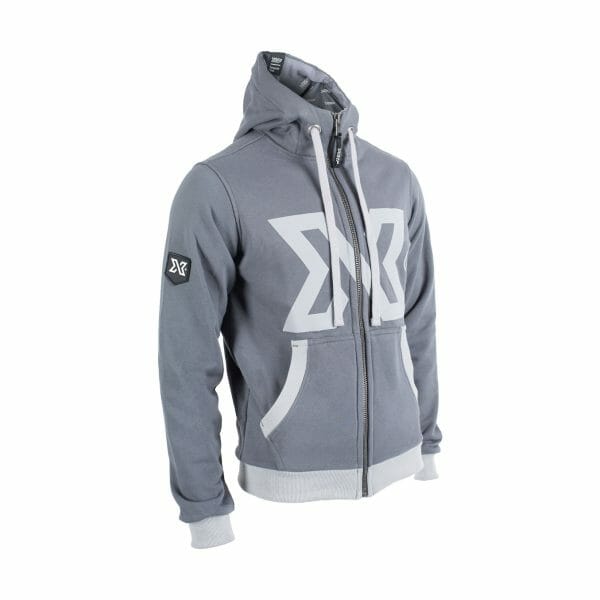 XDEEP hoodie in grey from the right