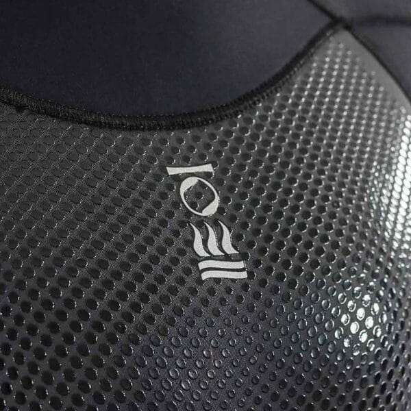 Close up of the chest of the Fourth Element Xenos 7mm Wetsuit