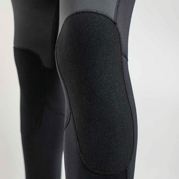 Close up of the knee pads on the Fourth Element Xenos 7mm Wetsuit