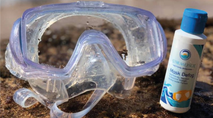 Christmas gift ideas for scuba divers: reef safe mask defog