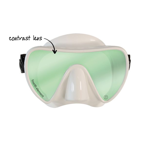 Fourth Element Scout Mask in white with contrast lens