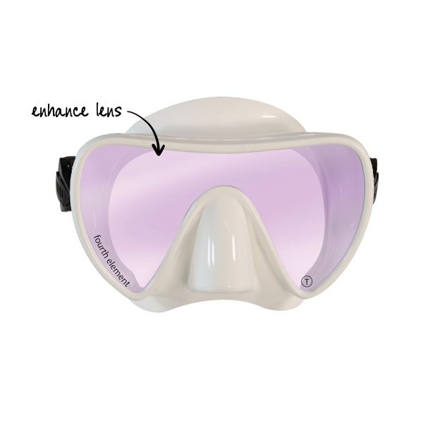 Fourth Element Scout Mask in white with enhance lens