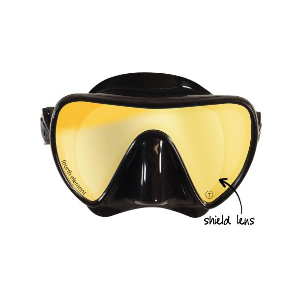 Fourth Element Scout Mask in black with shield lens