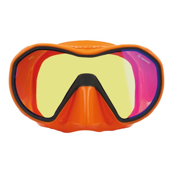 Apeks VX1 Mask in orange with UV lens