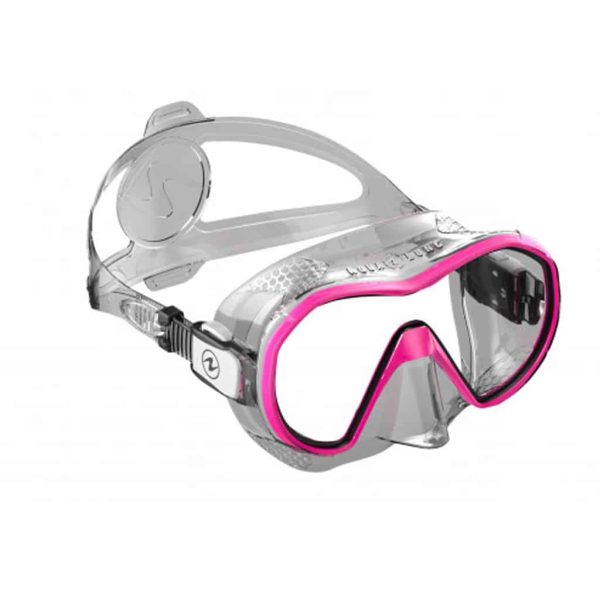 Aqulaung Plazma mask in pink from the side