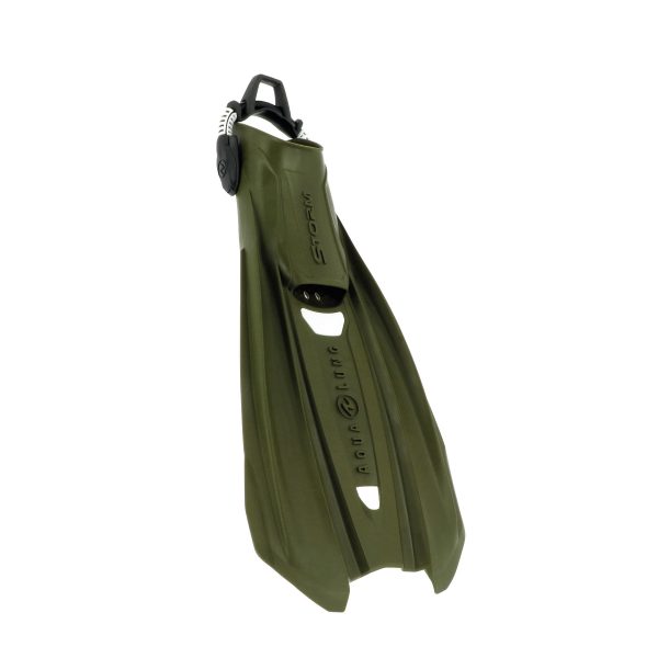 Aqualung Storm fin in olive from the right