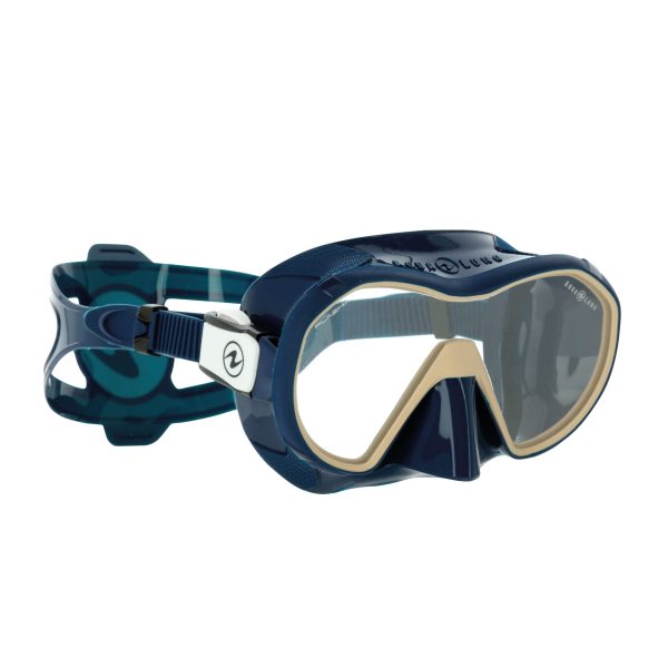 Aqulaung Plazma mask in navy blue from the side