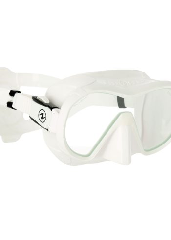 Aqulaung Plazma mask in white from the side