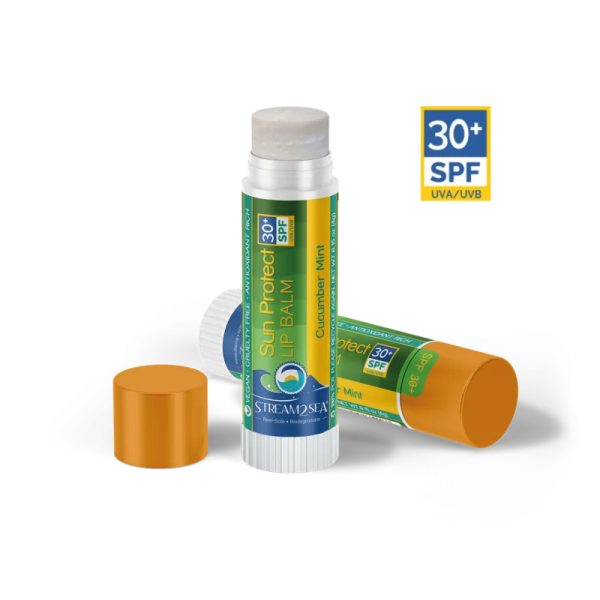 Stream2Sea lip balm for divers cucumber mint flavour with SPF30+