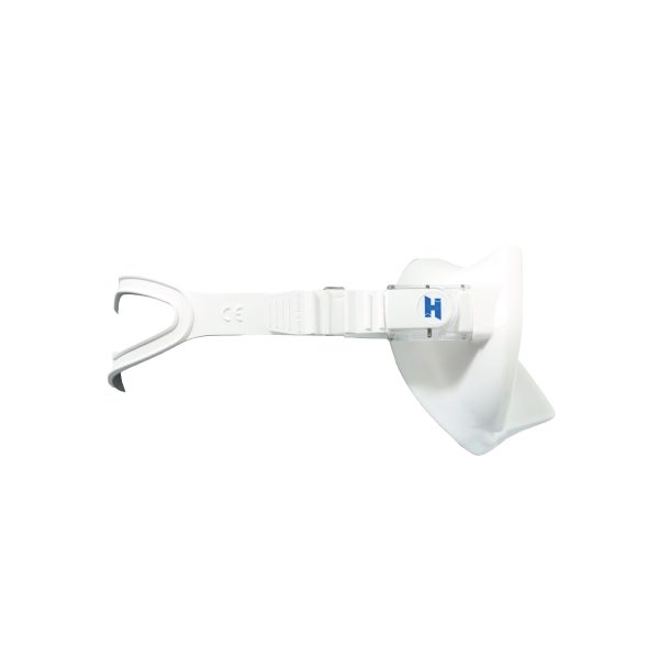 Halycon H View Mask in white from the side