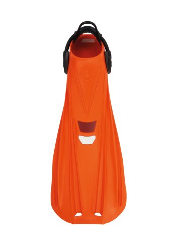 Aqualung Storm Max Fins in orange from the front
