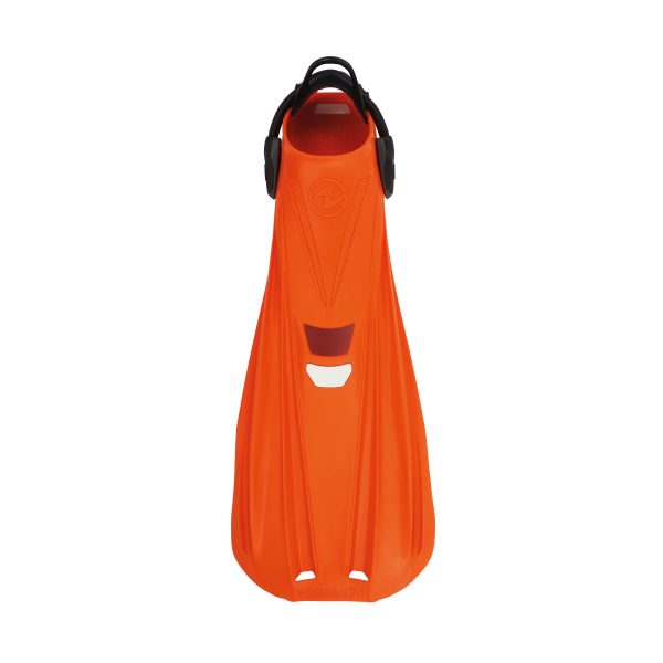 Aqualung Storm Max Fins in orange from the front