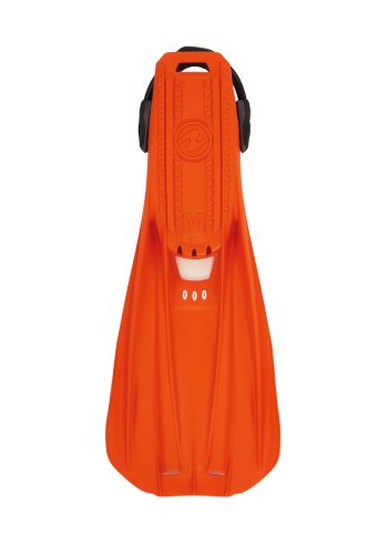 Aqualung Storm Max Fins in orange from the back