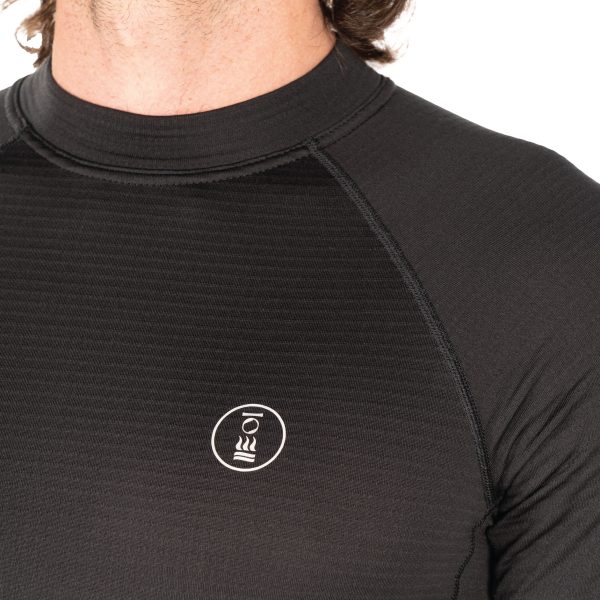 Close up of the Fourth Element J2 Longsleeve top chest logo