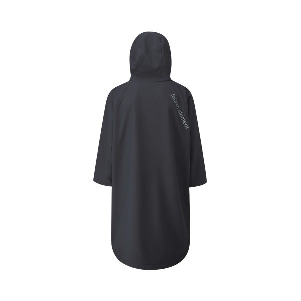Fourth Element Storm Poncho in Black from the back