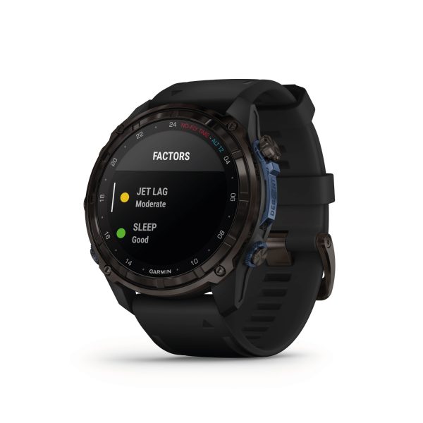 Garmin Descent Mk3i 51mm Dive Computer in carbon grey and black from the left