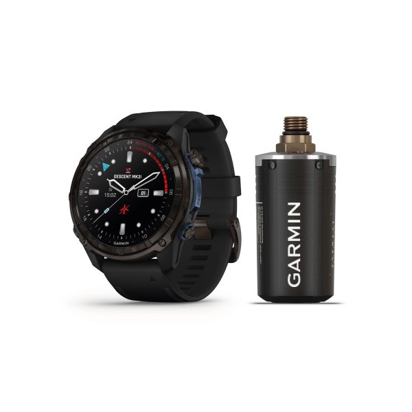 Garmin Descent Mk3i 51mm Dive Computer in carbon grey and black with T1 transmitter