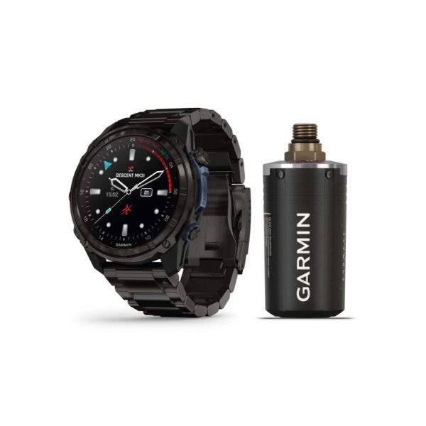 Garmin Descent Mk3i 51mm Dive Computer in carbon grey and titanium with T1 transmitter