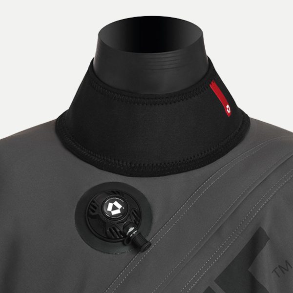 Close up of the Avatar Airon 102 drysuit neck seal