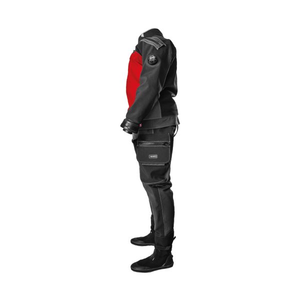 Santi ELite+ Drysuit in red from the side