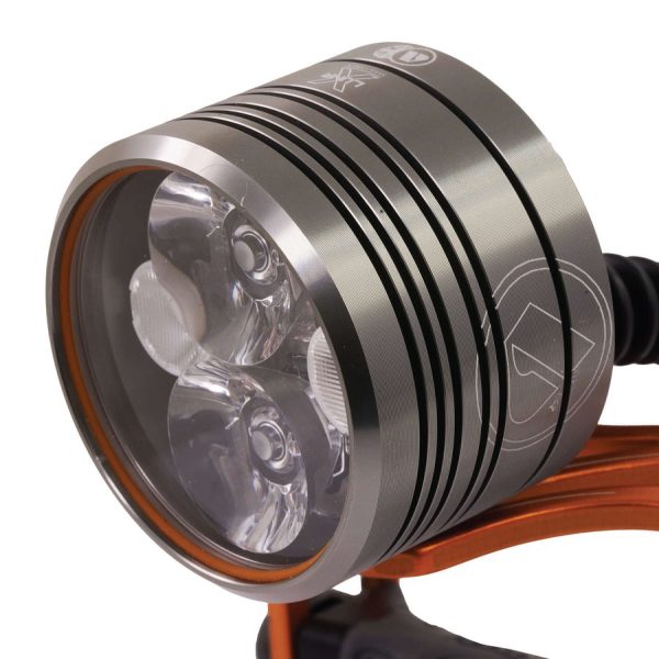 Close up of the Apeks Luna X umbilical torch dive light