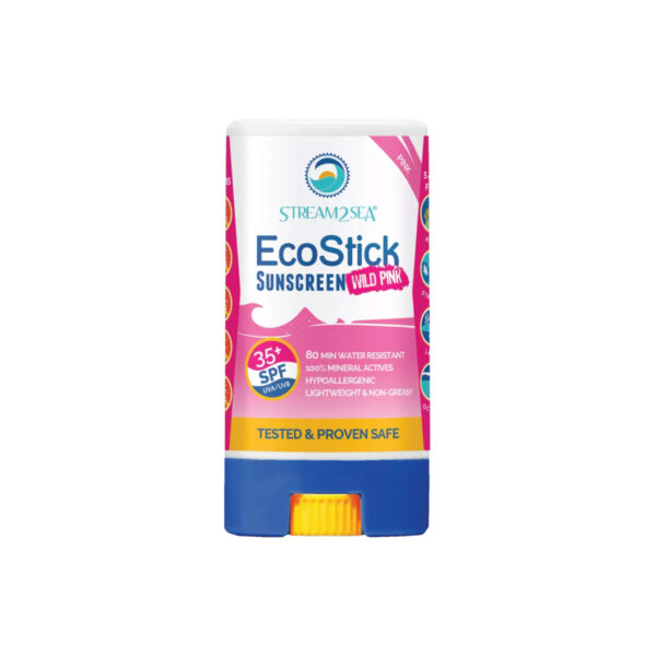 Stream2Sea Reef Safe Sunscreen Stick Wild Pink