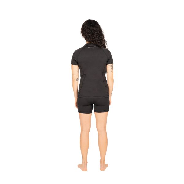 Women's Fourth Element J2 Shorts and short sleeve top combo from the back